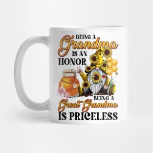 Flower Gnomes Being Great Grandma Is Priceless Mother's Day Mug